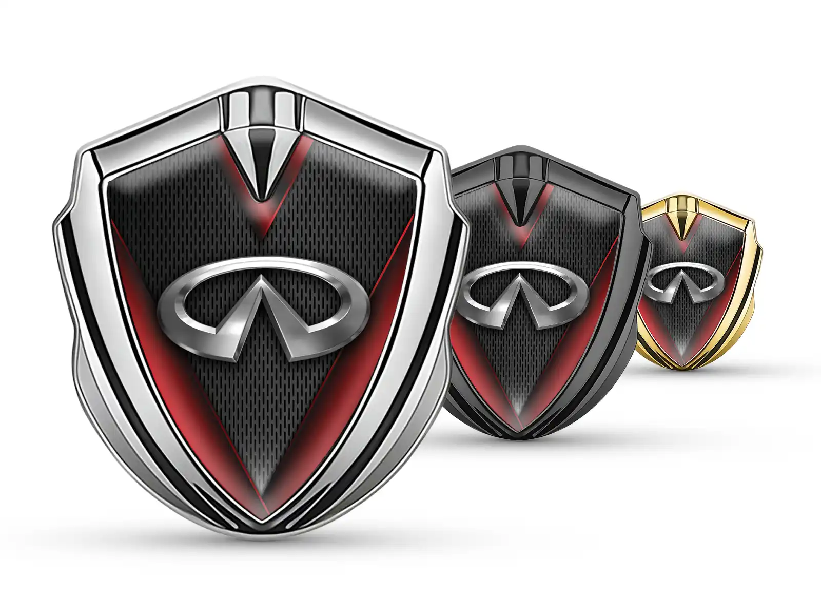 Infiniti Emblem Auto Abzeichen Renn Design Glänzend Finish